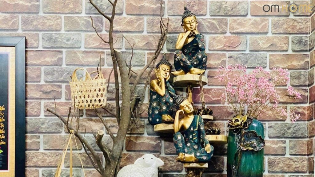 6 cách trang trí tượng Phật trong nhà - Om Home Việt Nam